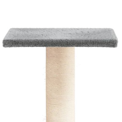 vidaXL Draskymo stovas katėms su platforma, šviesiai pilkas, 38cm