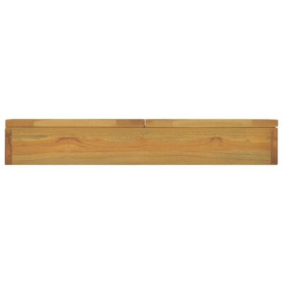vidaXL Veidrodinė spintelė, 60x10x40cm, tikmedžio medienos masyvas