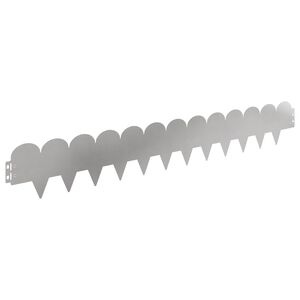 vidaXL Vejo kra&scaron;tas 10 pcs 103 x 15 cm Plienas Sidabrinė