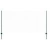 vidaXL Tvora su stulpais Žalia 1,2 x 50 m Plienas ir PVC