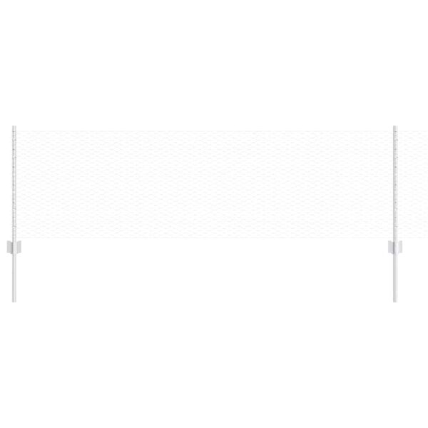 vidaXL Tvora ir stulpas Sidabro 0,6 x 50 m Plienas