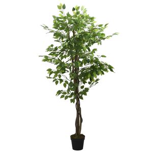 vidaXL Dirbtinis fikusas, žalios spalvos, 80 cm, 378 lapai