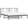 vidaXL Metalinis lovos rėmas su galvūgaliu, juodos spalvos, 183x213cm