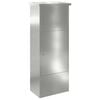 vidaXL Siuntų dėžutė Juoda 44,5 x 29 x 110,5 cm Galvanizuotas plienas