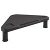 vidaXL Kampinis monitoriaus stovas, juodos spalvos, 49x28x10,5cm