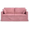 vidaXL Sofa Rožinė Bendri matmenys: 158 x 78 cm (P X G x A) Aksomas