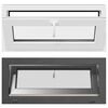 vidaXL Požeminio lango RISOR 90 x 40 cm PVC ir stiklas Antracito