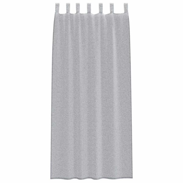 vidaXL Voile Užuolaida 2 pcs Tamsiai pilka 245 x 140 cm Poliesteris