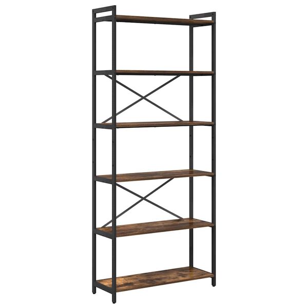 vidaXL Knygų lentyna Rūkyta ąžuolas 40 x 30 x 85 cm Apdirbta mediena