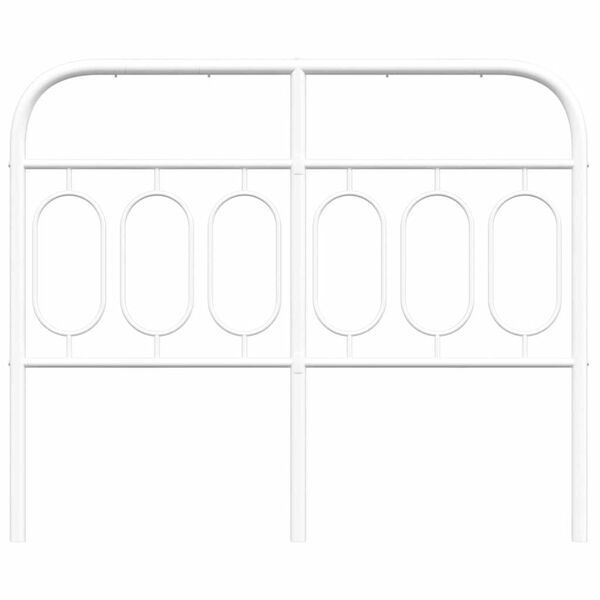 vidaXL Metalinis pakaitinis galvūgalis, baltos spalvos, 120cm