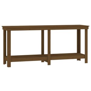 vidaXL Darbastalis, medaus rudas, 180x50x80cm, pu&scaron;ies medienos masyvas