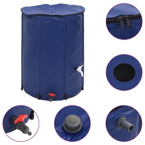vidaXL Vandens talpa su čiaupu, sulankstoma, 750l, PVC