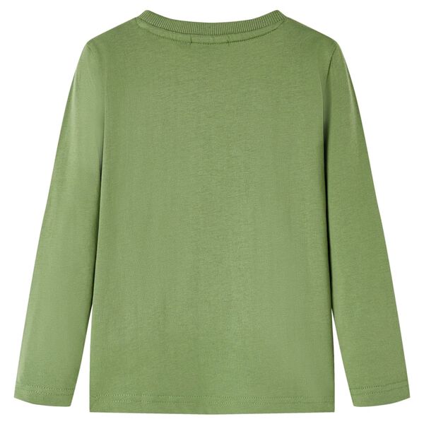 Vaiki&scaron;ki mar&scaron;kinėliai ilgomis rankovėmis, chaki spalvos, 128 dydžio