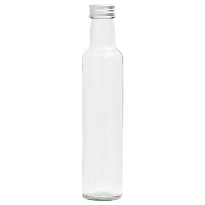 vidaXL Maži stikliniai buteliukai su užsukamais dangteliais, 10vnt.