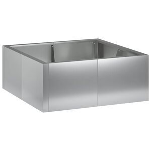 vidaXL Sienelė 4 vnt. 100 x 100 x 30 cm Galvanizuotas plienas