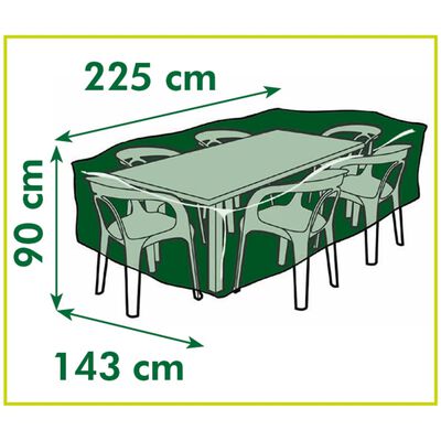 Nature Sodo baldų uždangalas kvadratiniams stalams, 225x143x90cm