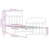 vidaXL Lovos rėmas su galvūgaliu/kojūgaliu, juodas, 90x190cm, metalas