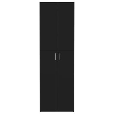 vidaXL Biuro spintelė, juodos spalvos, 60x32x190cm, apdirbta mediena