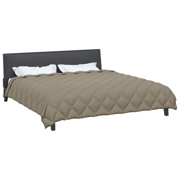 vidaXL Žiemos antklodė &Scaron;viesiai pilka 220 x 260 cm Mikropluo&scaron;tas