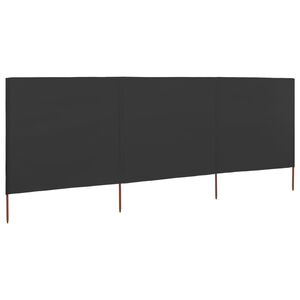 vidaXL Uždanga nuo vėjo, antr. sp., 400x120cm, audinys, 3 plok&scaron;tės