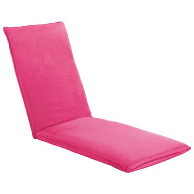 vidaXL Sulankstomas saulės gultas, rožinės spalvos, oksfordo audinys