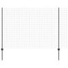 vidaXL Euro tvoros su stulpu 10 x 1,6 m PVC dengtas plienas Pilka