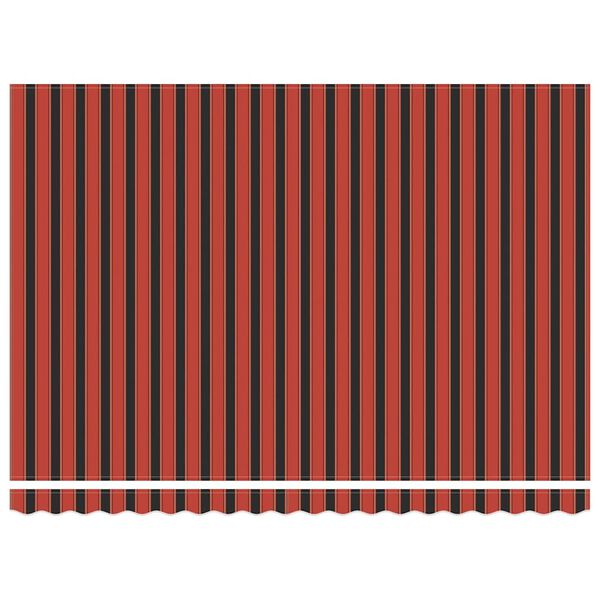 vidaXL I&scaron;traukiama markizė Oranžinis ir Juodas 450 &times; 300 cm