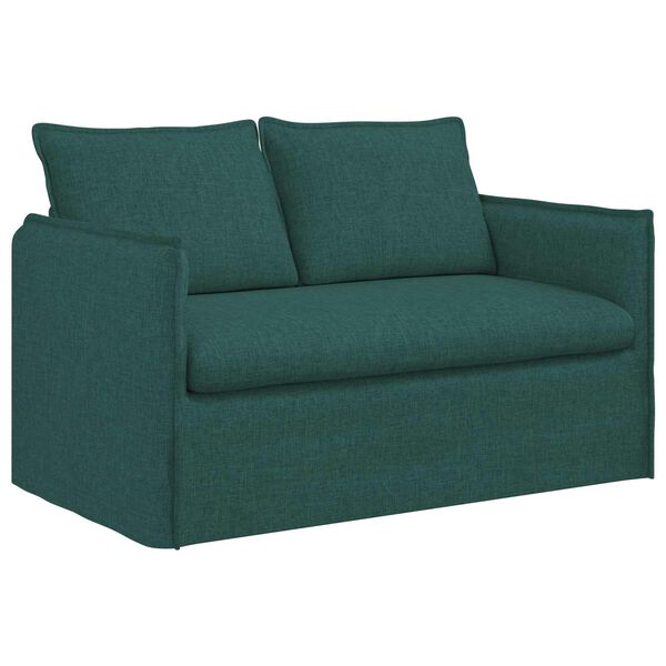 vidaXL Sofa 120cm Tamsiai žalia Metalas