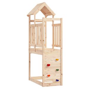 vidaXL Žaidimų bok&scaron;tas Ruda 53 x 110,5 x 214 cm Kietos pu&scaron;ies mediena