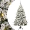 vidaXL Dirbtinė Kalėdų eglutė 180 cm 300 LED &Scaron;ilta balta