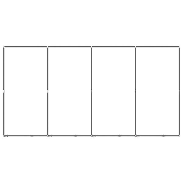 vidaXL Lauko voljeras &scaron;unims, plienas, 7,37m&sup2;