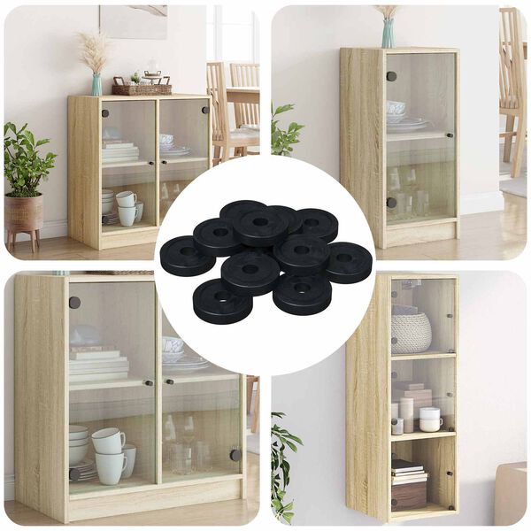 vidaXL tinkamas plok&scaron;čiai tarpinei 36000 pcs Juoda &empty;15 x 3 mm