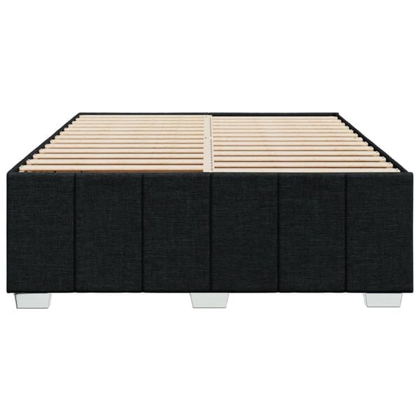 vidaXL Lovos rėmas be čiužinio, juodos spalvos, 160x200cm, audinys