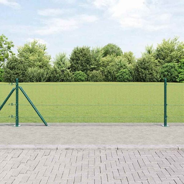 vidaXL Tvorelės stulpas Žalia 10 x 0,5 m (19 x 19 mm tinklas) Plienas