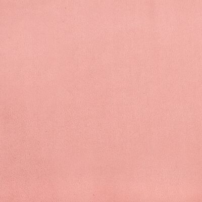 vidaXL Lovos rėmas, rožinis, 200x200 cm, aksomas