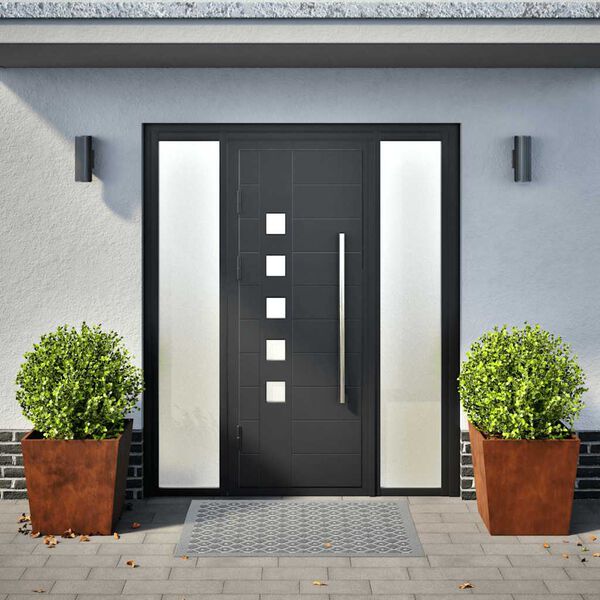 vidaXL sodo vazonai 2 vnt 50x50x50 cm oro sąlygoms atsparus plienas