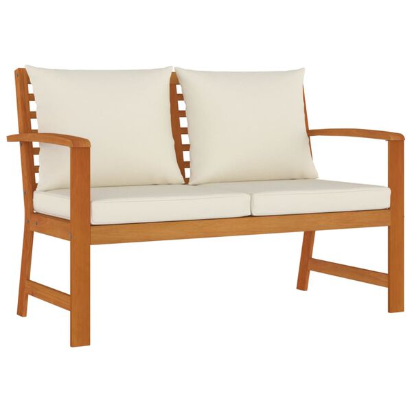 vidaXL Sodo komplektas su pagalvėlėmis, 4 dalių, akacijos masyvas