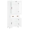 vidaXL Komoda, baltos spalvos, 69,5x34x180cm, apdirbta mediena