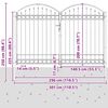 vidaXL Tvora su užraktu Pilka 300 x 200 cm Plienas