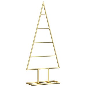 vidaXL Metalinis Kalėdų medis Auksinė 60 cm