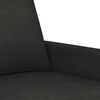 vidaXL Trivietė sofa, juodos spalvos, 180cm, audinys