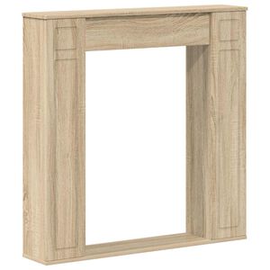 vidaXL Židinio rėmas Sonoma ąžuolas 100 x 20 x 100 cm Apdirbta mediena