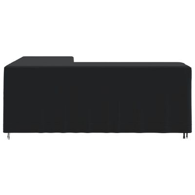 vidaXL L formos sofų uždangalai, 2vnt., 254x254x80 cm, 420D oksfordas
