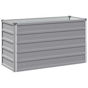 vidaXL Pakelta sodo lova Pilka 100 x 40 x 55 cm