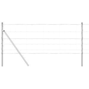 vidaXL Tvorelės stulpas Cinkuotas 25 x 0,8 m Plienas