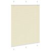 vidaXL Plisuotas Blind Cream 105x100 cm Audinio plotis 104,4 cm