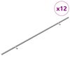 vidaXL Spintelės rankena 12 pcs Sidabro 700 mm Nerūdijantis Plienas