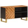 vidaXL TV spintelė, ruda ir juoda, 80x31,5x46cm, mango masyvas