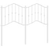 vidaXL Metalinis pakaitinis galvūgalis, baltos spalvos, 120cm