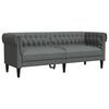 vidaXL Sofa Tamsiai pilka 201,5 x 74,5 x 74,5 cm Poliesteris